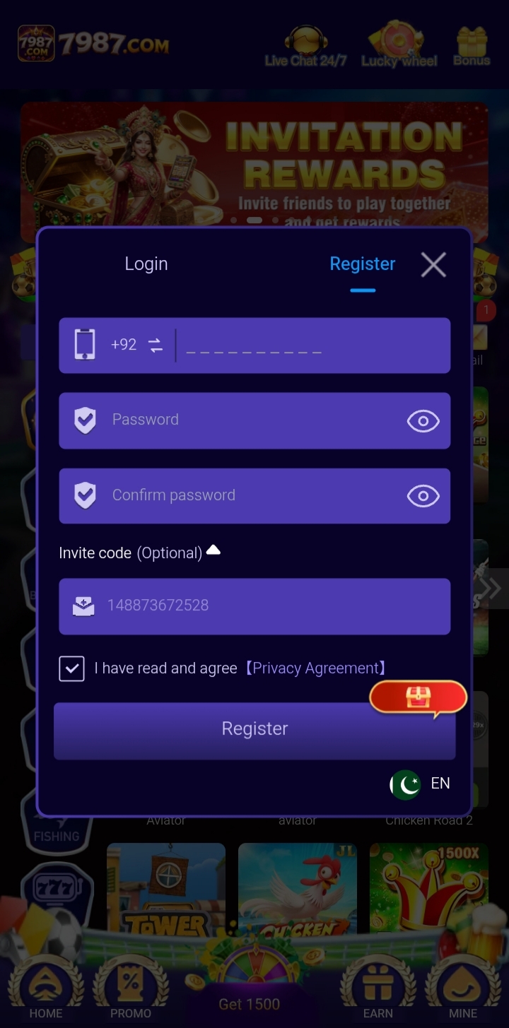 Register 7987 Game